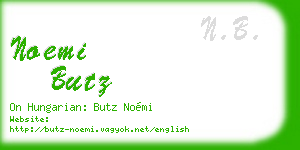 noemi butz business card